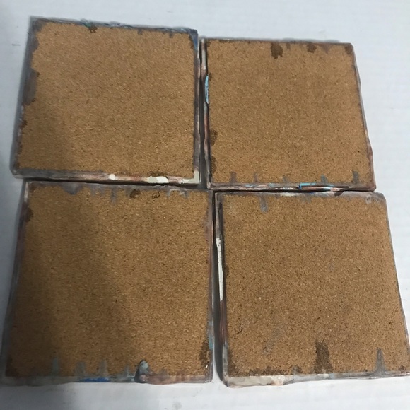 Beautiful metallic colored coasters. - Picture 8 of 9